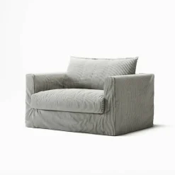 Klädsel Till Le Grand Air Nou Love Seat Linne, Ash Stripe