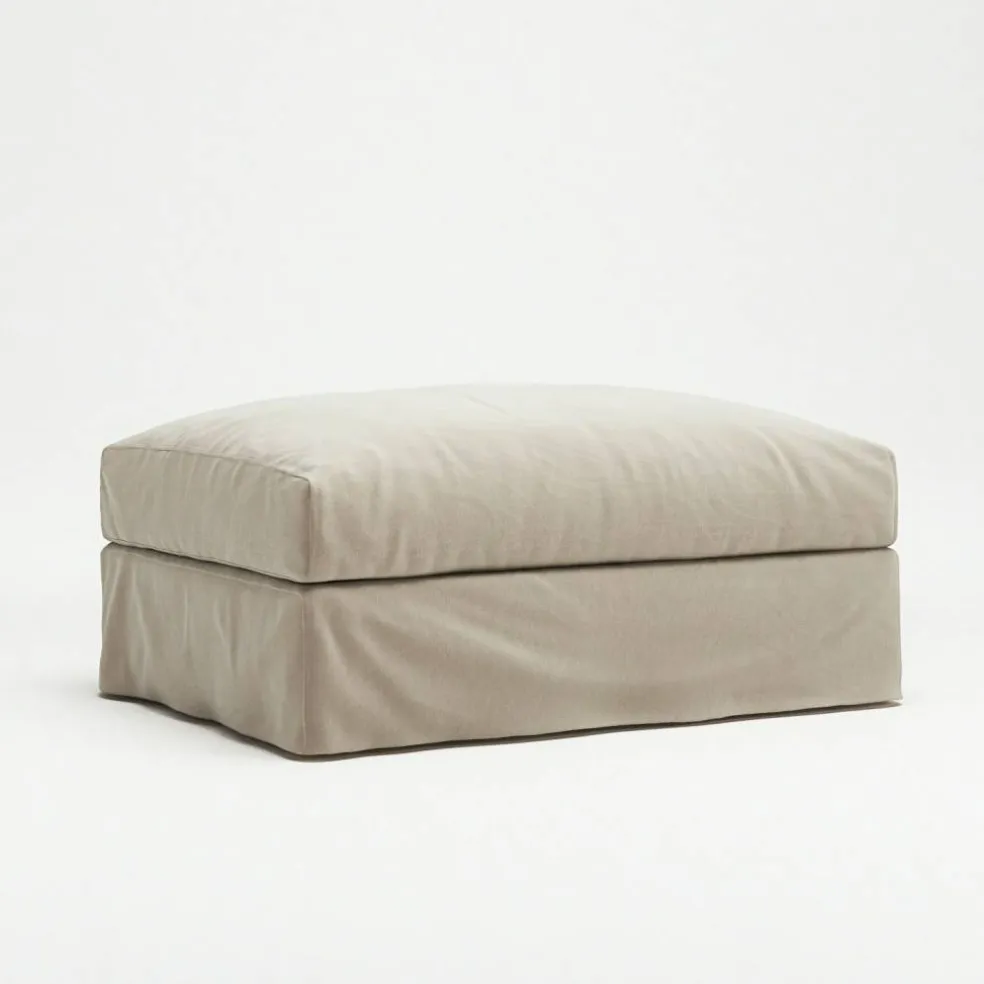 Klädsel Till Le Grand Air Fotpall Bomull, Beige