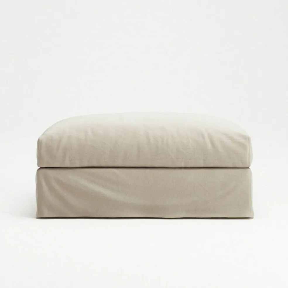 Klädsel Till Le Grand Air Fotpall Bomull, Beige