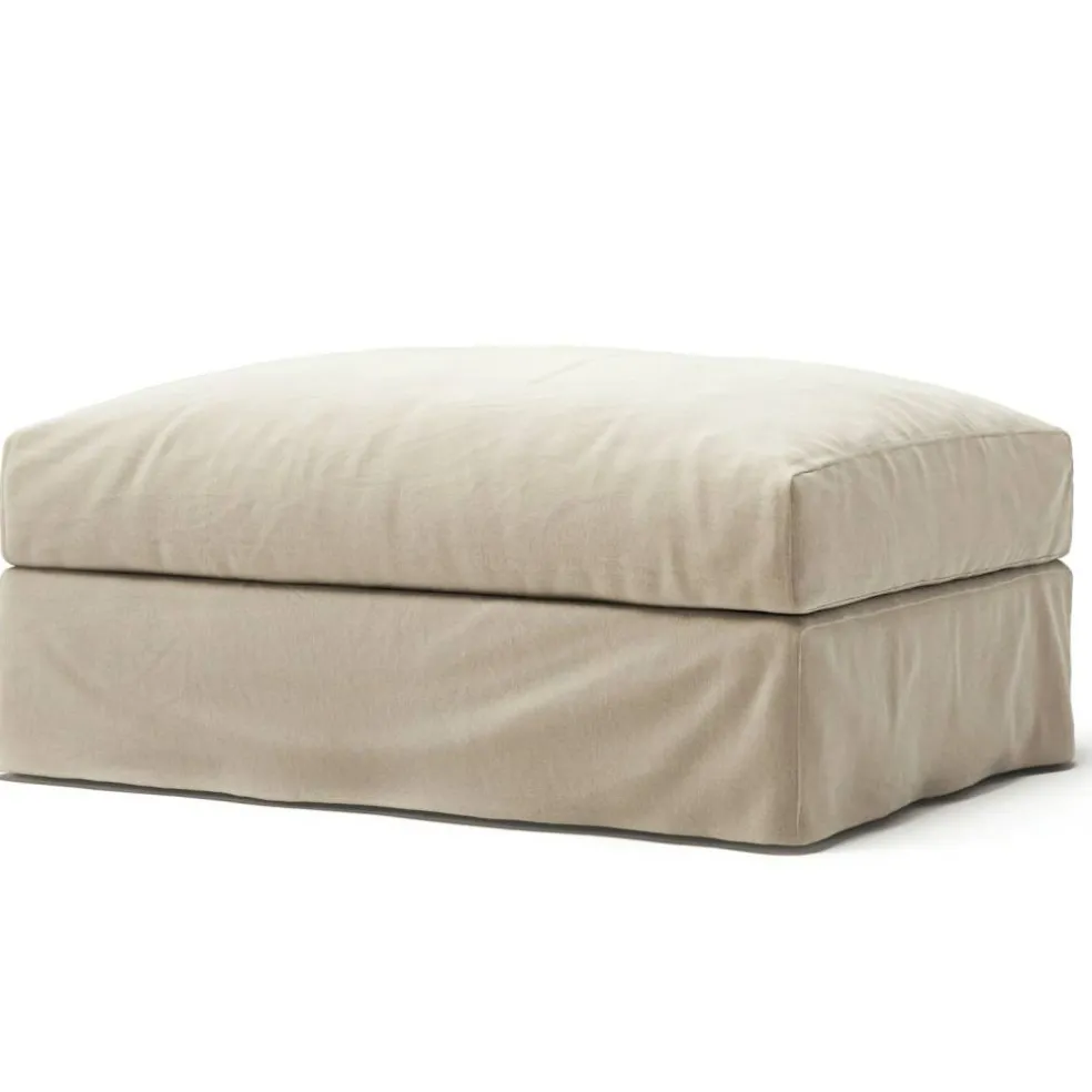 Klädsel Till Le Grand Air Fotpall Bomull, Beige