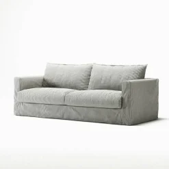 Klädsel Till Le Grand Air Nou 3-sitssoffa Linne, Ash Stripe