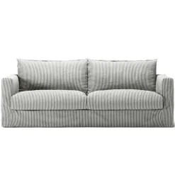 Klädsel Till Le Grand Air Nou 3-sitssoffa Linne, Ash Stripe
