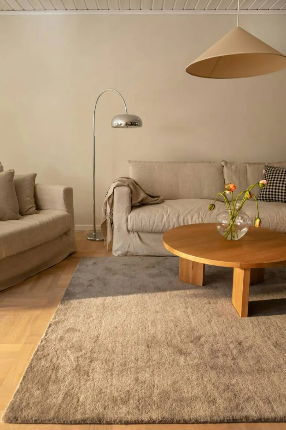 Klädsel Till Le Grand Air Nou 3-sitssoffa Linne, Natural Blonde
