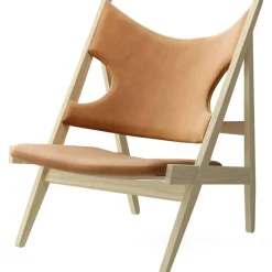 Knitting Loungestol, Ek / Läder Konjak