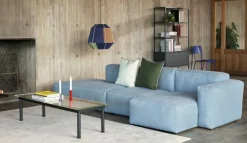 Kofi Soffbord 140x50 cm, Svart Vattenbaserad Lackad Ek / Klart Glas