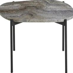 LA TERRA Sidobord Travertin Grå, L: 57,2 cm