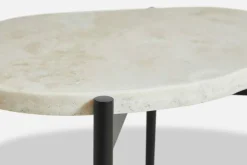 LA TERRA Sidobord Travertin Ivory, L: 40,5 cm