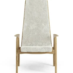 Lamino Fåtölj, Oljad Ek / Fårskinn Off-white