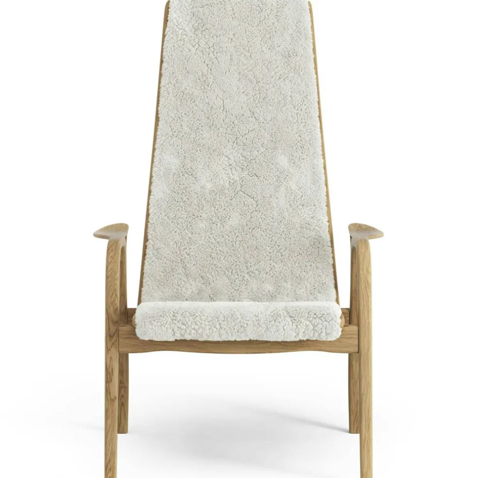 Lamino Fåtölj, Oljad Ek / Fårskinn Off-white
