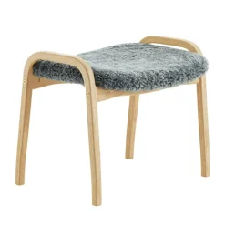 Lamino Pall Fårskinn/Bok, Scandinavian Grey