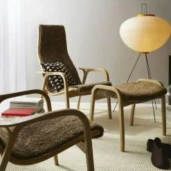 Lamino Pall Fårskinn/Bok, Scandinavian Grey