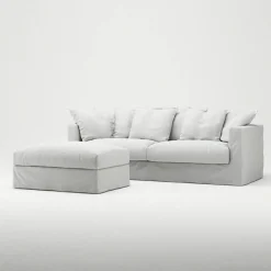 Le Grand Air Fotpall Bomull, Vit