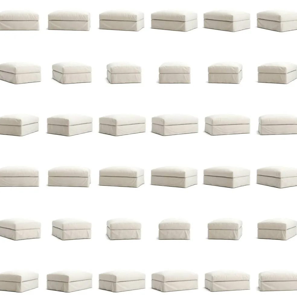 Le Grand Air Fotpall Linne, Creamy White