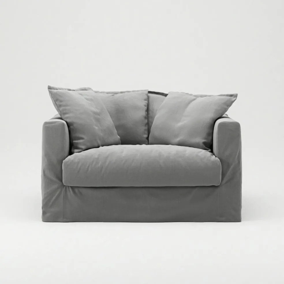 Le Grand Air Love Seat Bomull, Ljusgrå