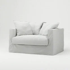 Le Grand Air Love Seat Bomull, Vit