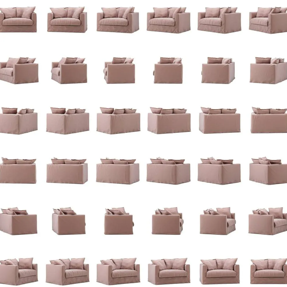 Le Grand Air Love Seat Linne, Tender Blush