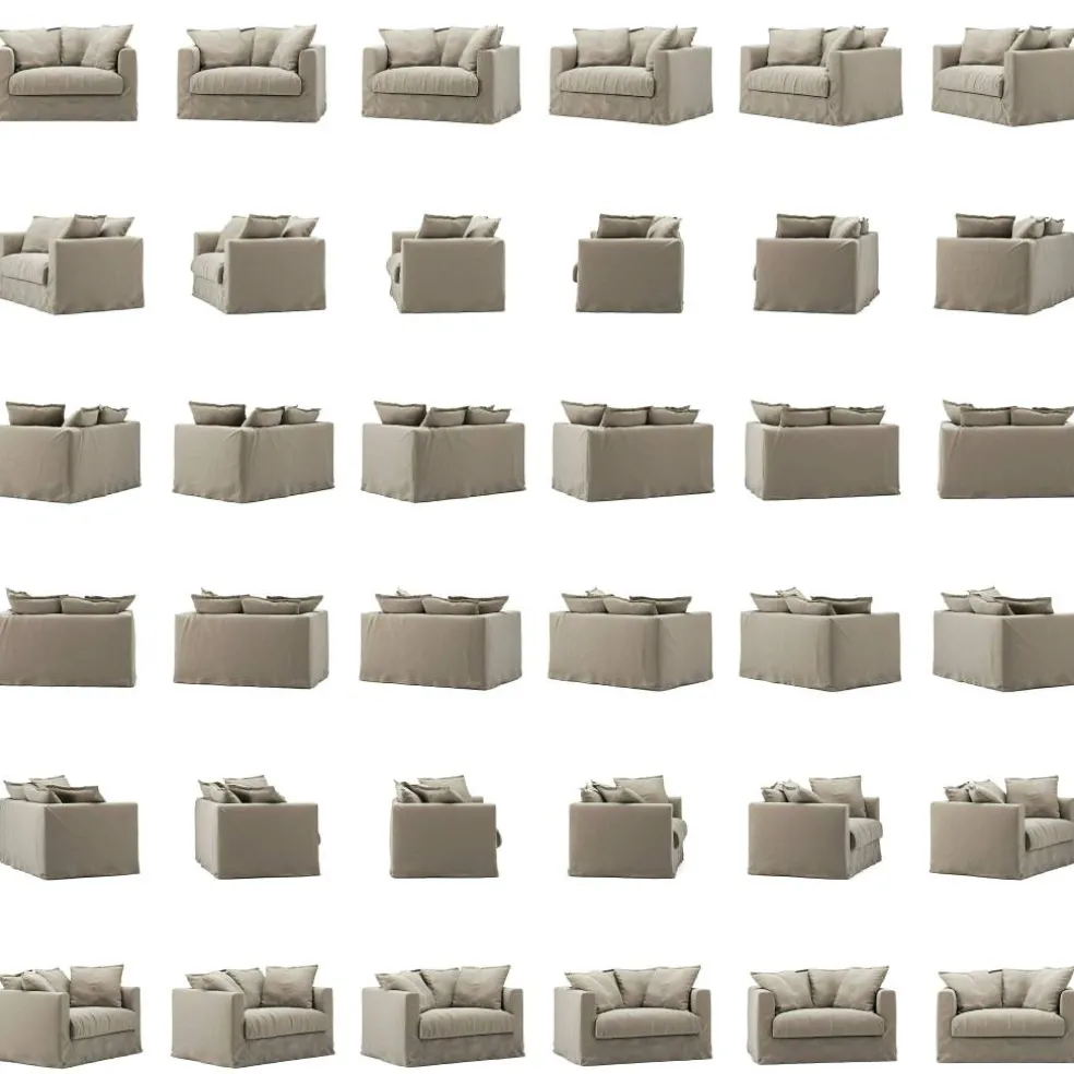 Le Grand Air Love Seat Linne, Savage Linen