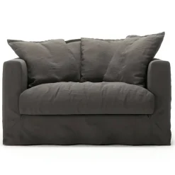 Le Grand Air Love Seat Linne, Smokey Granite