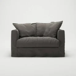 Le Grand Air Love Seat Linne, Smokey Granite