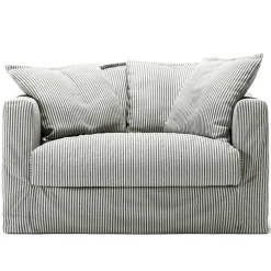 Le Grand Air Love Seat Linne, Ash Stripe