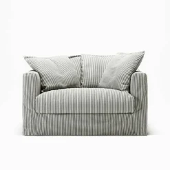 Le Grand Air Love Seat Linne, Ash Stripe
