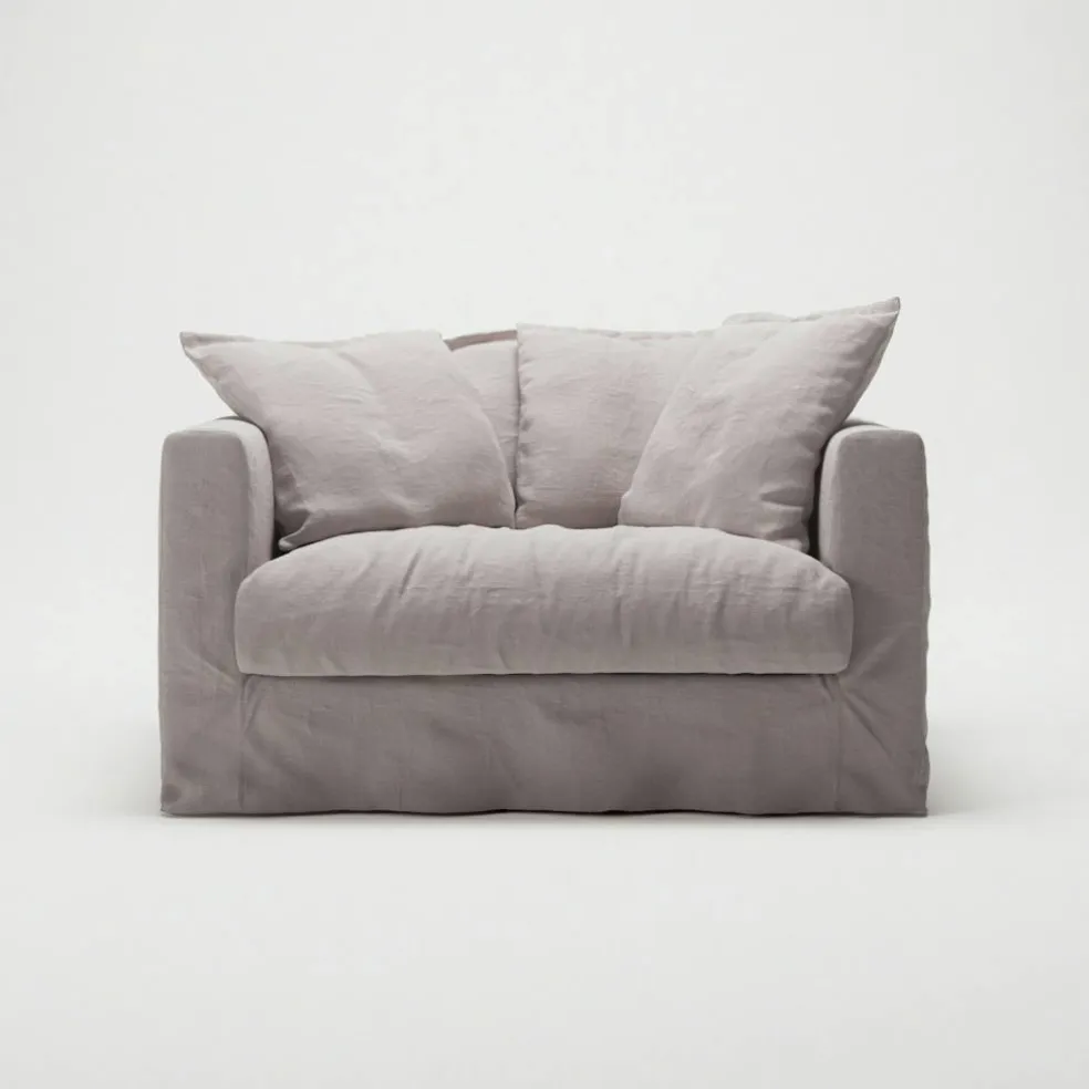 Le Grand Air Love Seat Linne, Misty Grey