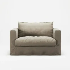 Le Grand Air Nou Love Seat Linne, Savage Linen