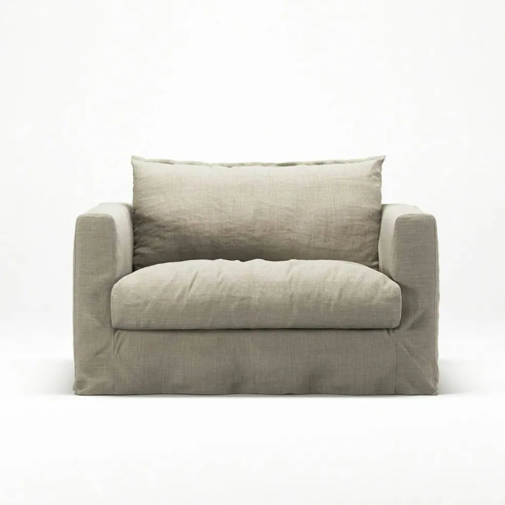 Le Grand Air Nou Love Seat Linne, Natural Blonde