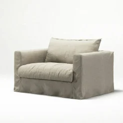 Le Grand Air Nou Love Seat Linne, Natural Blonde