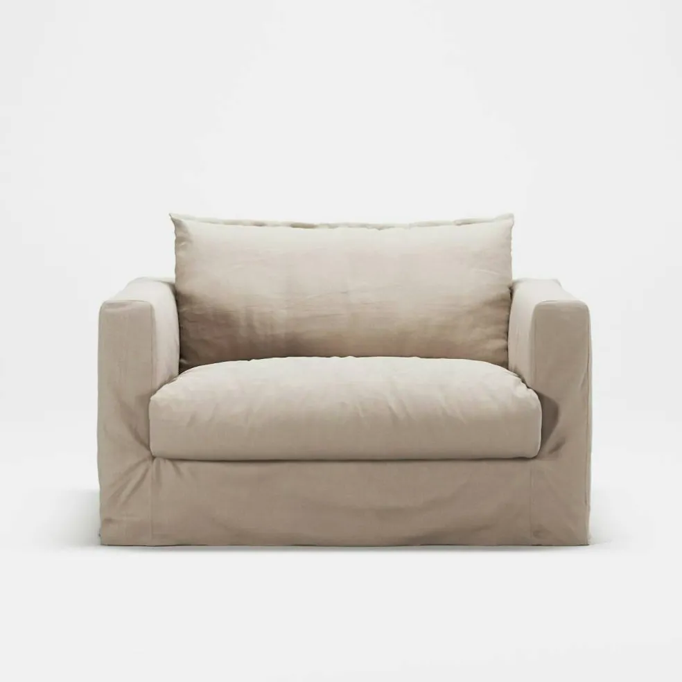 Le Grand Air Nou Love Seat Bomull, Beige