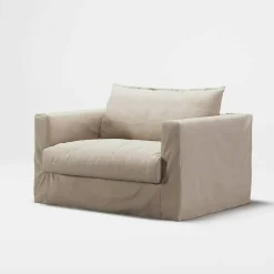 Le Grand Air Nou Love Seat Bomull, Beige
