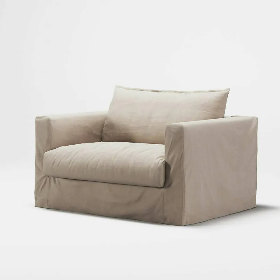 Le Grand Air Nou Love Seat Bomull, Beige