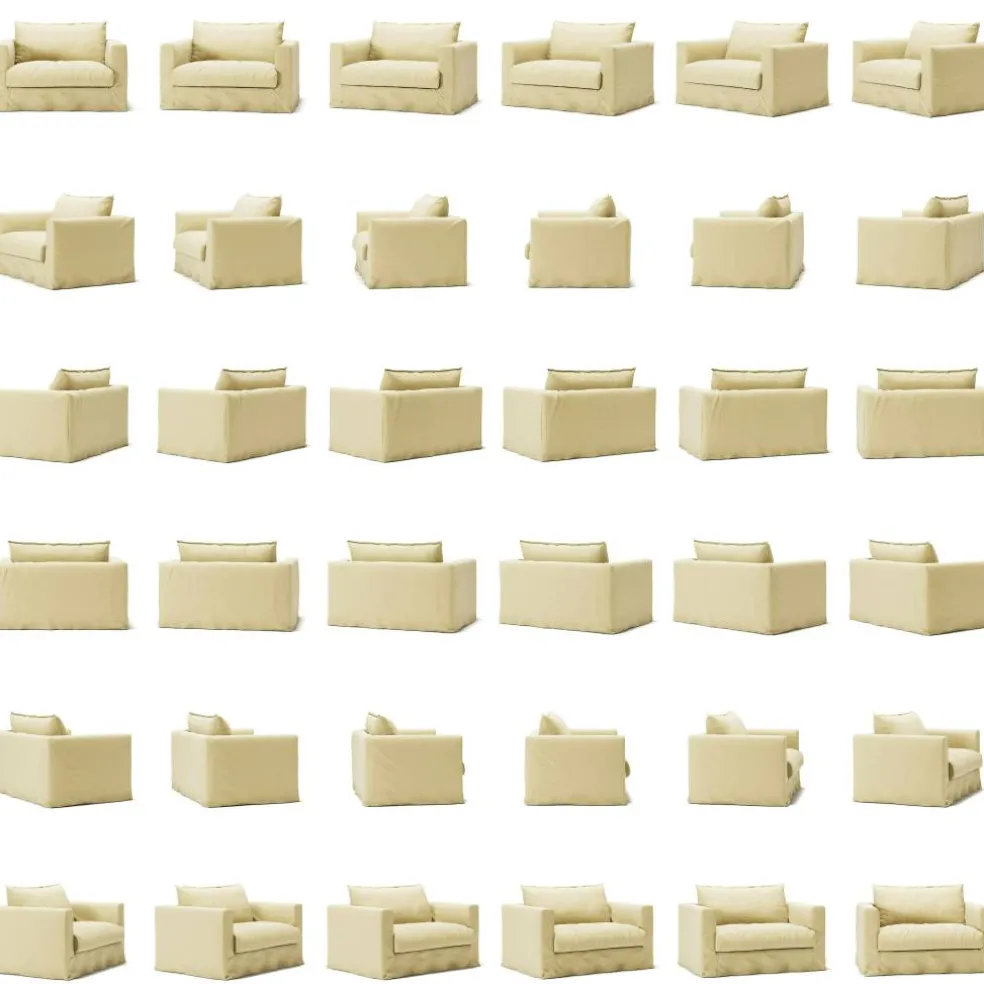 Le Grand Air Nou Love Seat Linne, Morning Glow