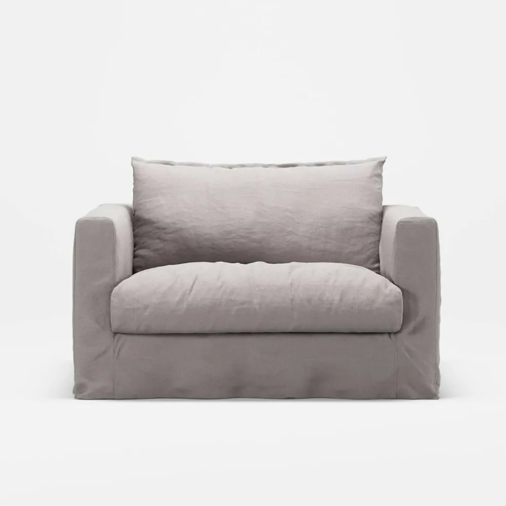 Le Grand Air Nou Love Seat Linne, Misty Grey