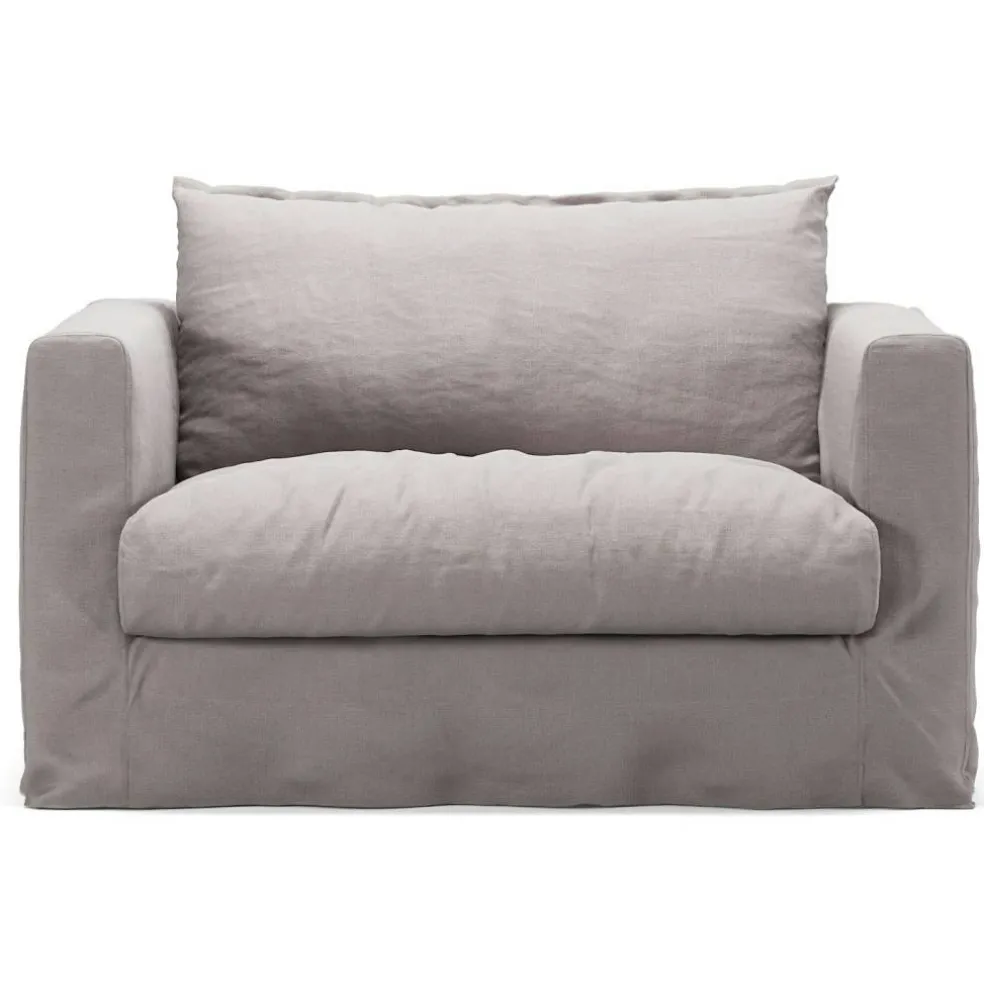 Le Grand Air Nou Love Seat Linne, Misty Grey