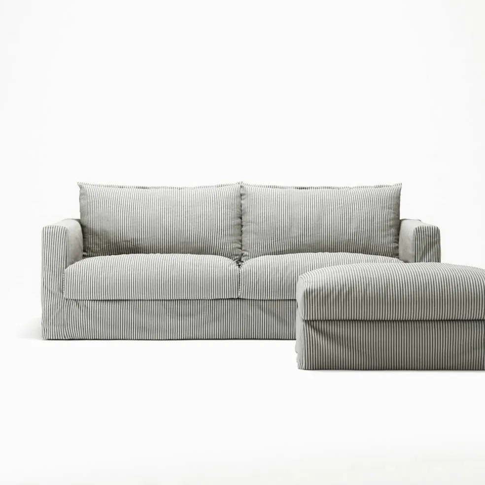 Le grand Air Nou 3-Sitssoffa Linne, Ash Stripe