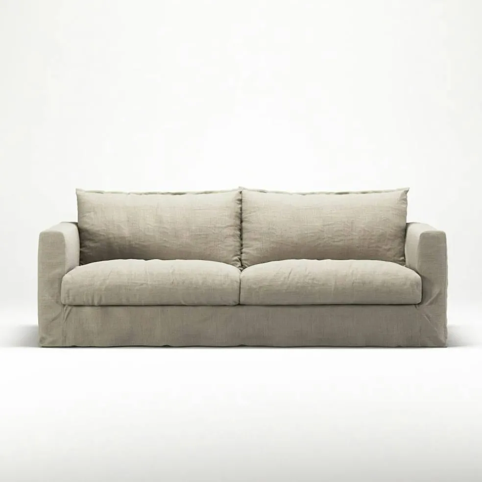 Le grand Air Nou 3-Sitssoffa Linne, Natural Blonde