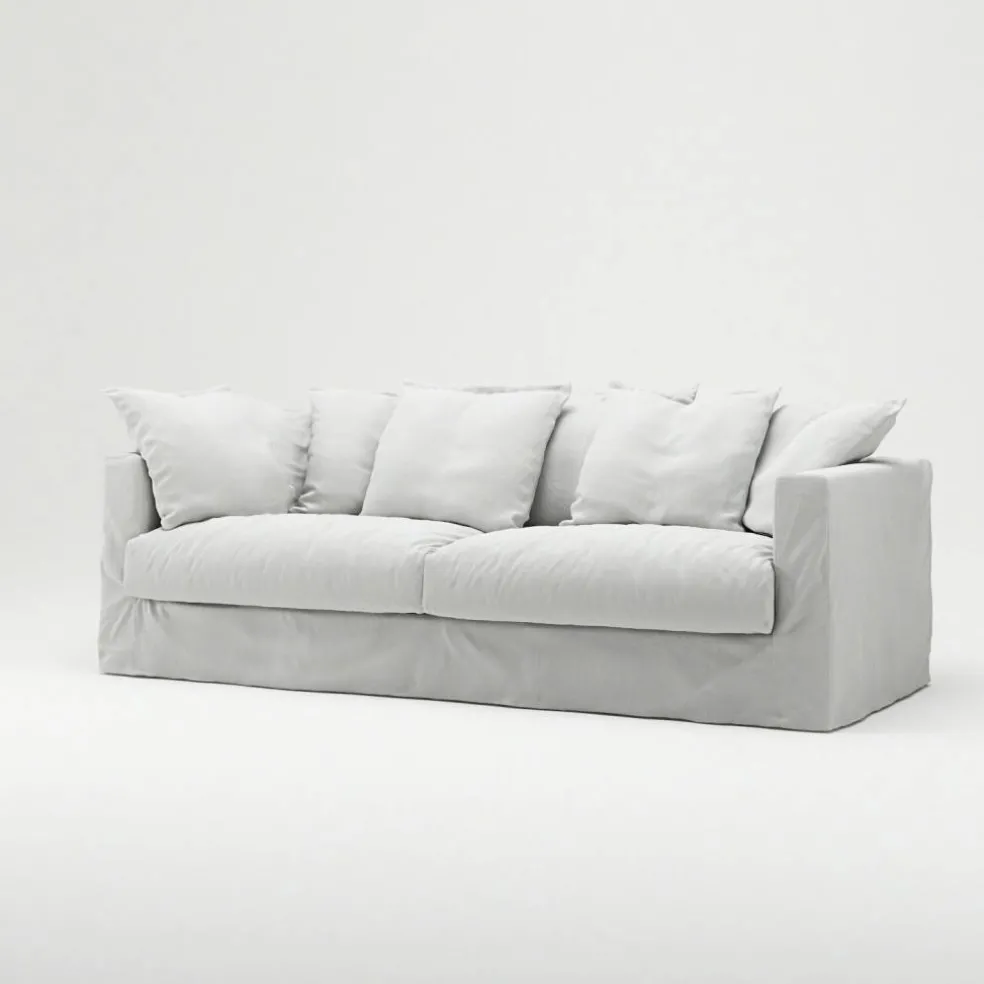 Le Grand Air 3-Sitssoffa Bomull, Vit