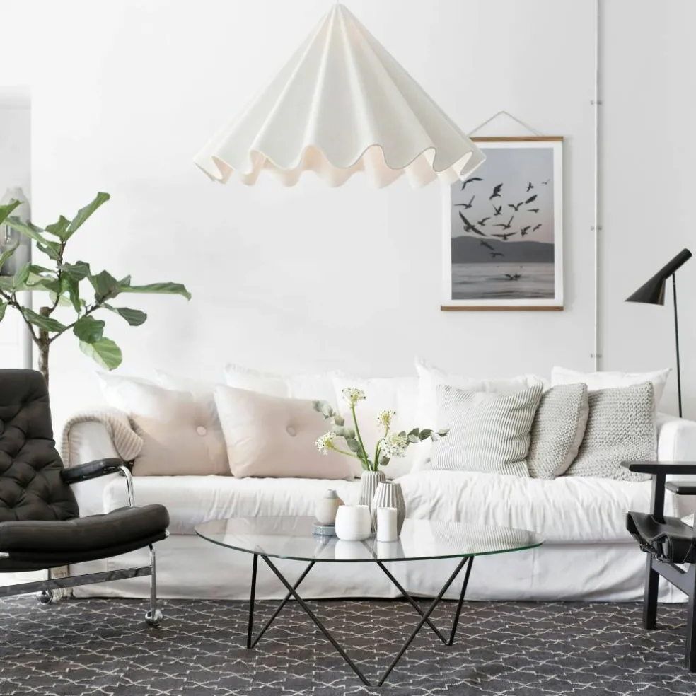 Le Grand Air 3-Sitssoffa Bomull, Vit
