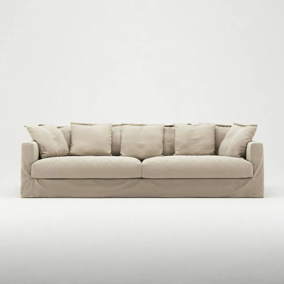 Le Grand Air 4-Sitssoffa Bomull, Beige