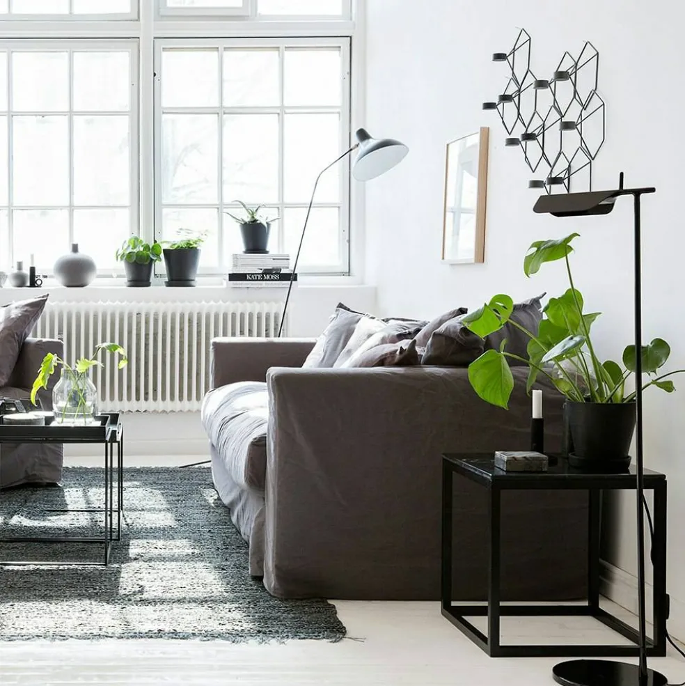 Le Grand Air 3-Sitssoffa Bomull, Grå