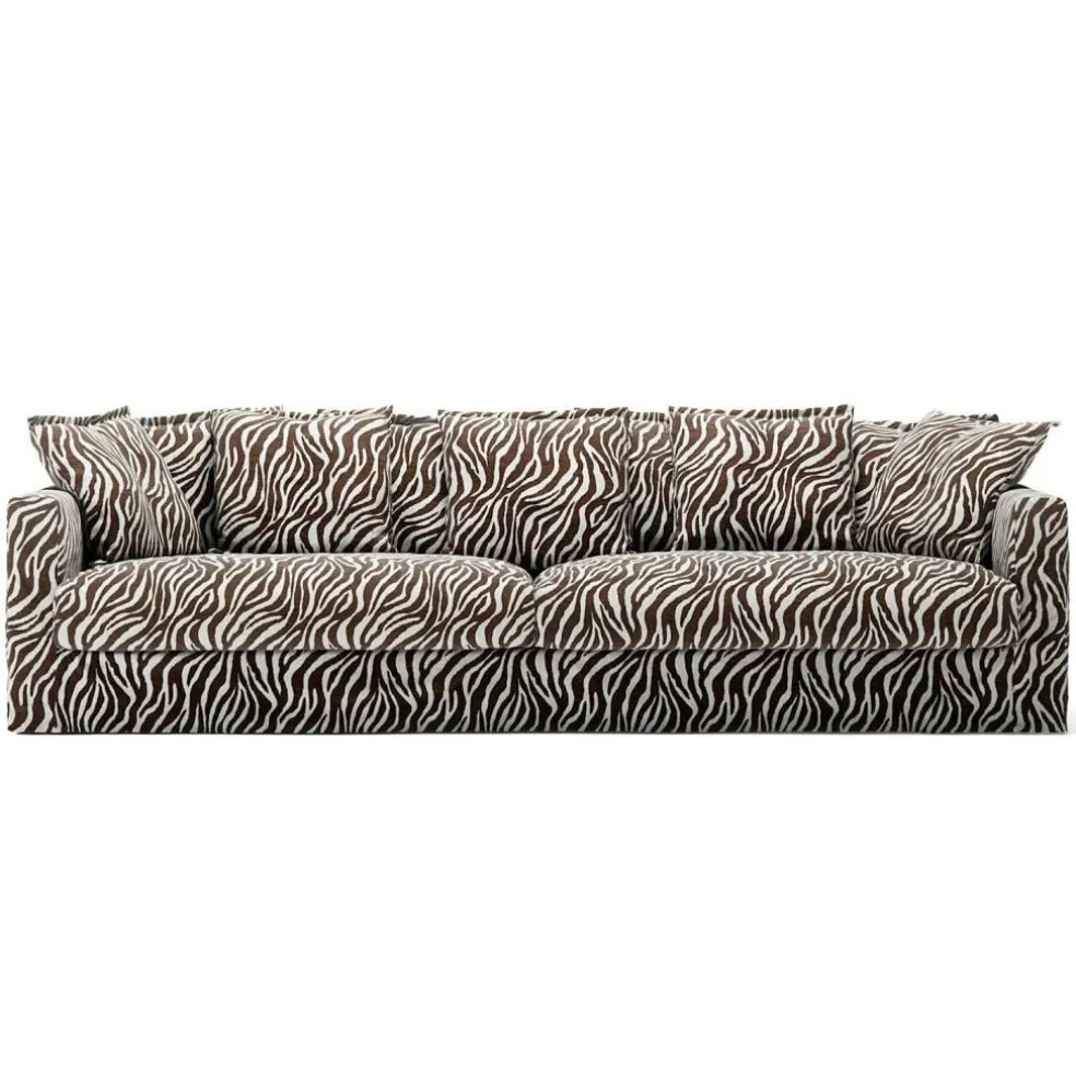 Le Grand Air 4-Sitssoffa Chenille, Zebra