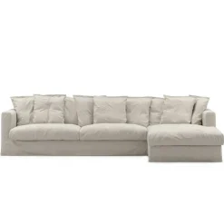 Le Grand Air 3-Sitssoffa Linne Divan Höger, Natural Blonde