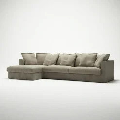 Le Grand Air 3-Sitssoffa Linne Divan Vänster, Savage Linen