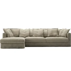 Le Grand Air 3-Sitssoffa Linne Divan Vänster, Savage Linen