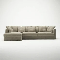 Le Grand Air 3-Sitssoffa Linne Divan Vänster, Savage Linen