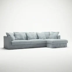 Le Grand Air 3-Sitssoffa Linne Divan Höger, Nordic Sky