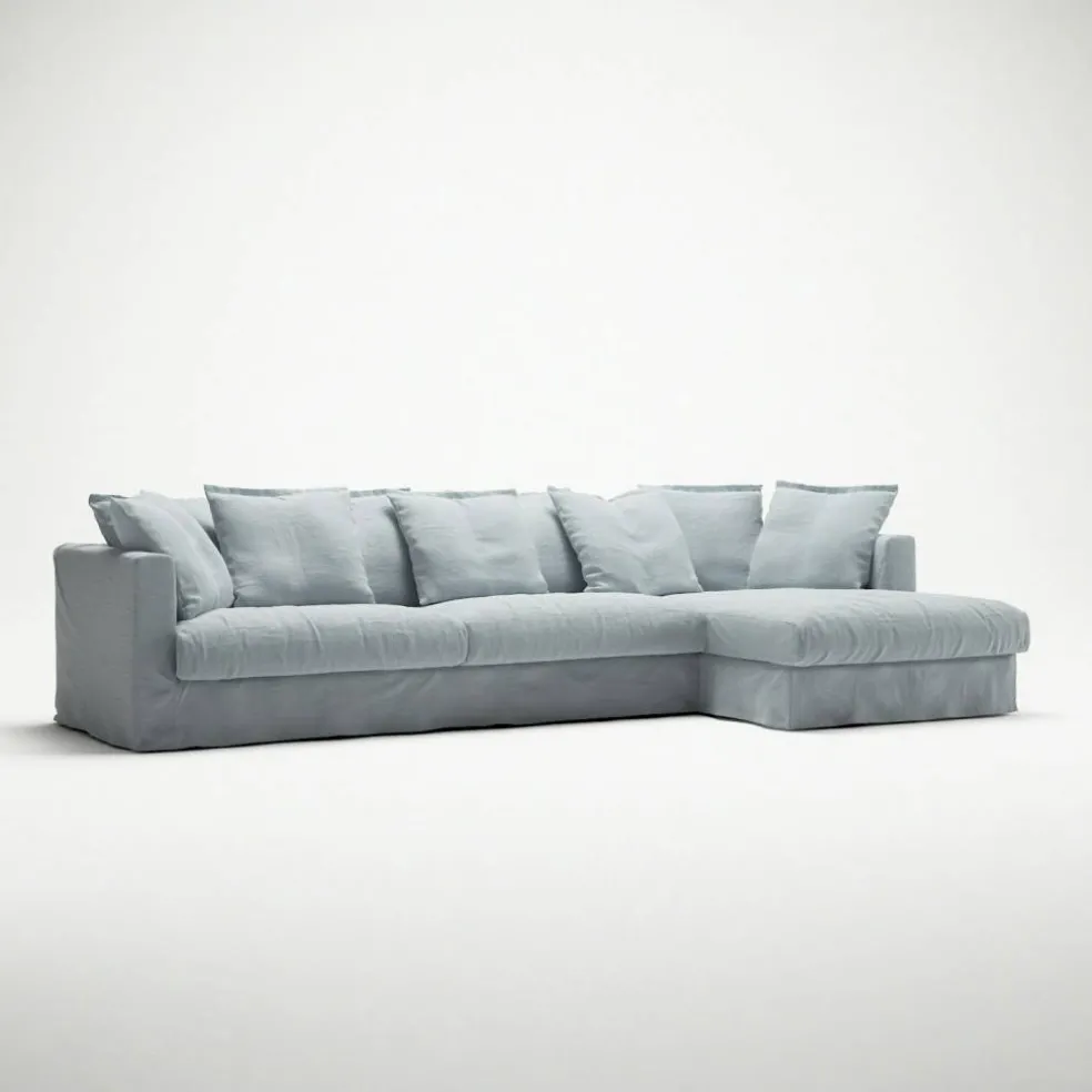 Le Grand Air 3-Sitssoffa Linne Divan Höger, Nordic Sky