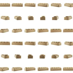 Le Grand Air 4-Sitssoffa Linne, Desert Sand