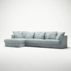 Le Grand Air 3-Sitssoffa Linne Divan Vänster, Nordic Sky